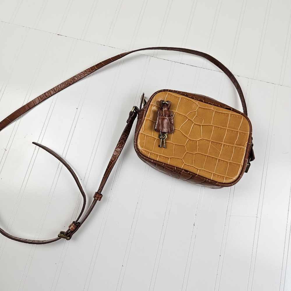 J. Crew Devon Camera Leather Crossbody Bag